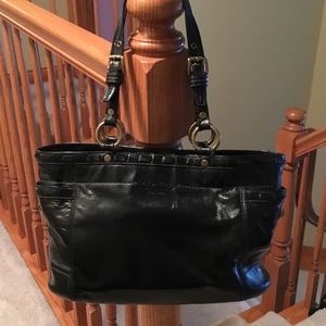 Coach Black Patent Leather Purse